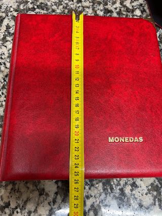Álbum para monedas rojo