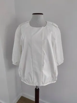 Chaqueta ligera oversize satinada Síntesis