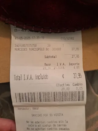 Merceditas terciopelo burdeos T.39