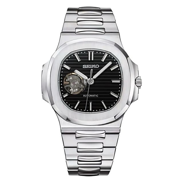 Seiko Mod Nautilus Open Heart Automático