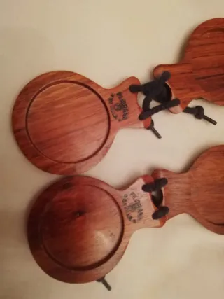 2 paia di nacchere vintage con custodia