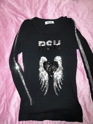 Camiseta RSH con lentejuelas