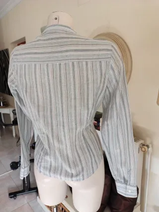 Blusa WE Algodón Rayas Volantes