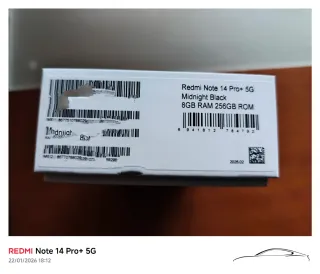 Redmi Note 14 Pro+ 5G 256GB Nero