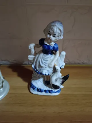 Lotto 5 Statuine Porcellana Vintage Bambini