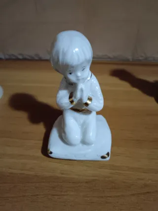 Lotto 5 Statuine Porcellana Vintage Bambini