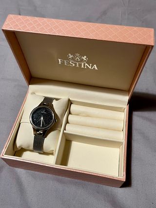 Reloj Festina Mujer Plateado Cristales