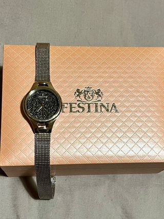 Reloj Festina Mujer Plateado Cristales