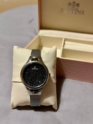 Reloj Festina Mujer Plateado Cristales