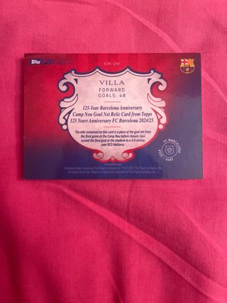 Carta Topps David Villa FC Barcelona 02/10