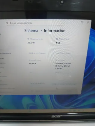 Portátil Acer Aspire v3-771. i3. Negro/Plateado