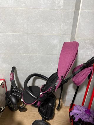 Triciclo Ruedas Goma Guiado Niños