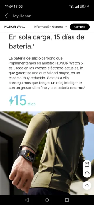 Honor Watch 5 AMOLED 1,85