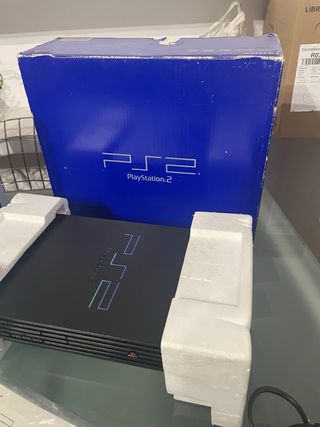 PlayStation 2 PS2 Negra Completa con Caja