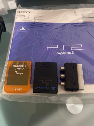 PlayStation 2 PS2 Negra Completa con Caja