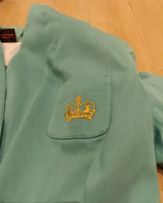 Americana y Pantalón Vintage Talla M Turquesa