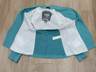 Americana y Pantalón Vintage Talla M Turquesa