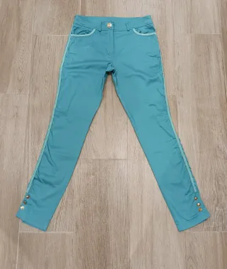 Americana y Pantalón Vintage Talla M Turquesa