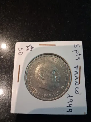 5 Pesetas Franco 1949