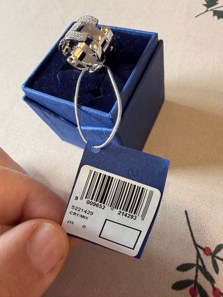 Anillo Swarovski original con cristales