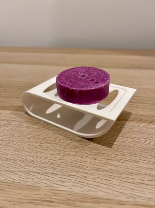 Saboneteira em PLA - Roxo e Branco