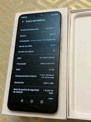 Huawei P20 Pro da 128 GB. LTE blu