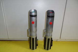 2 spade giocattolo laser star wars rossa verde jed