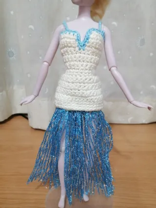 Muñeca Elsa Frozen Disney Store + Vestido Crochet