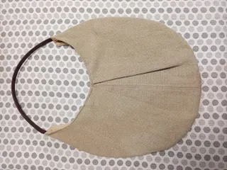 Bolso grande beige y verde