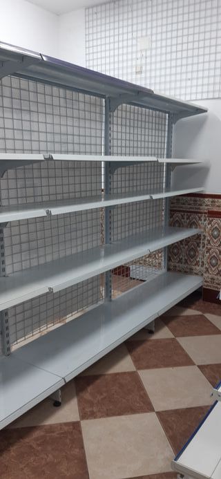 Estanterías metálicas comercio 2x1.20x0.40