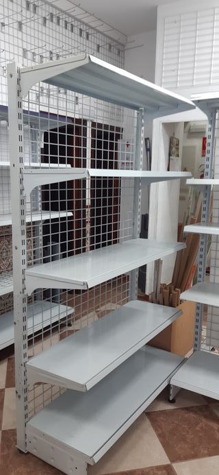 Estanterías metálicas comercio 2x1.20x0.40