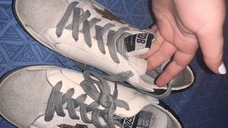 Zapatillas Golden Goose GGDB Blancas y Doradas