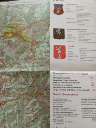 Carta turistica escursionistica CollineMetallifere