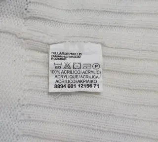 Jersey mujer cuello barco blanco