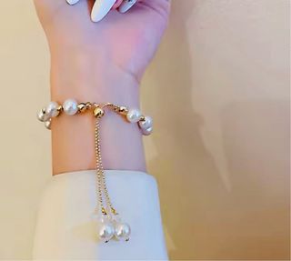 Pulsera ajustable perlas