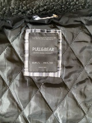 Cazadora cuadros Pull and Bear retro