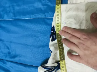 Camicia Nautica Seta Fantasia Floreale Blu Taglia