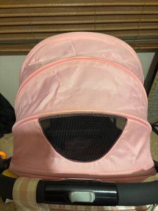 Silla de paseo niña rosa y negra