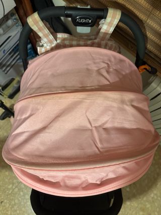 Silla de paseo niña rosa y negra