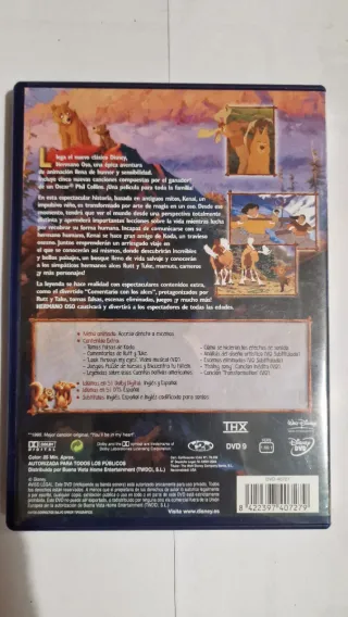 DVD Hermano Oso (Walt Disney)