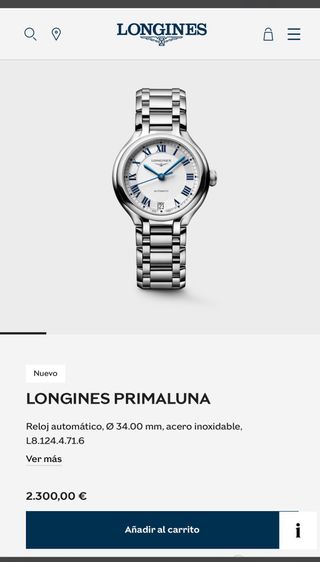 Reloj Longines Primaluna Automático