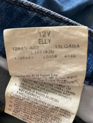 Jeans Lee bambina tg 12 anni