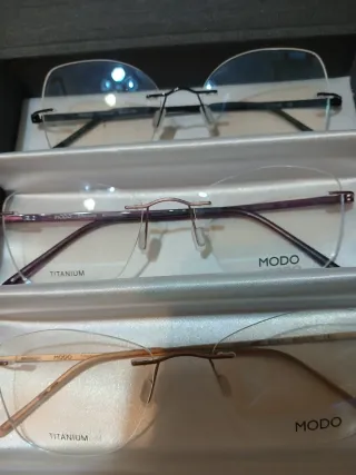 Lote 12 Gafas Óptica Titanio Montura Al Aire