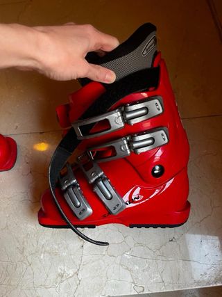 Botas de esquí Salomon rojas