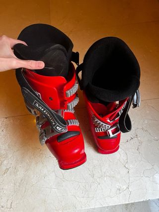 Botas de esquí Salomon rojas