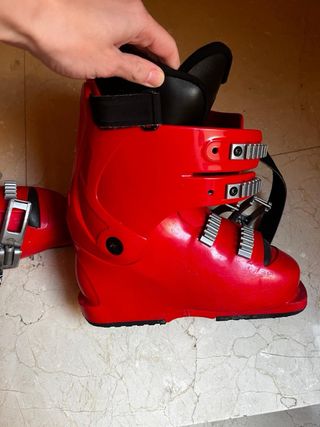 Botas de esquí Salomon rojas