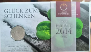 Moneta 5 Euro Argento Austria 2014 Clück zum @