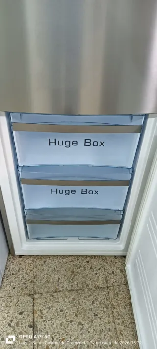 Nevera Combi Acero Inoxidable FRANKEN NO FROST