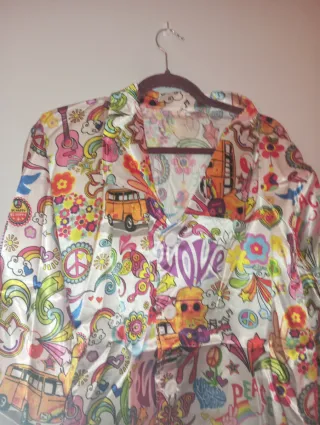 Disfraz Camisa Groovy 60s Smiffys Talla Única