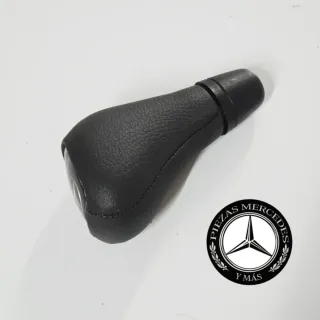 Pomo Mercedes cambio automático piel negro